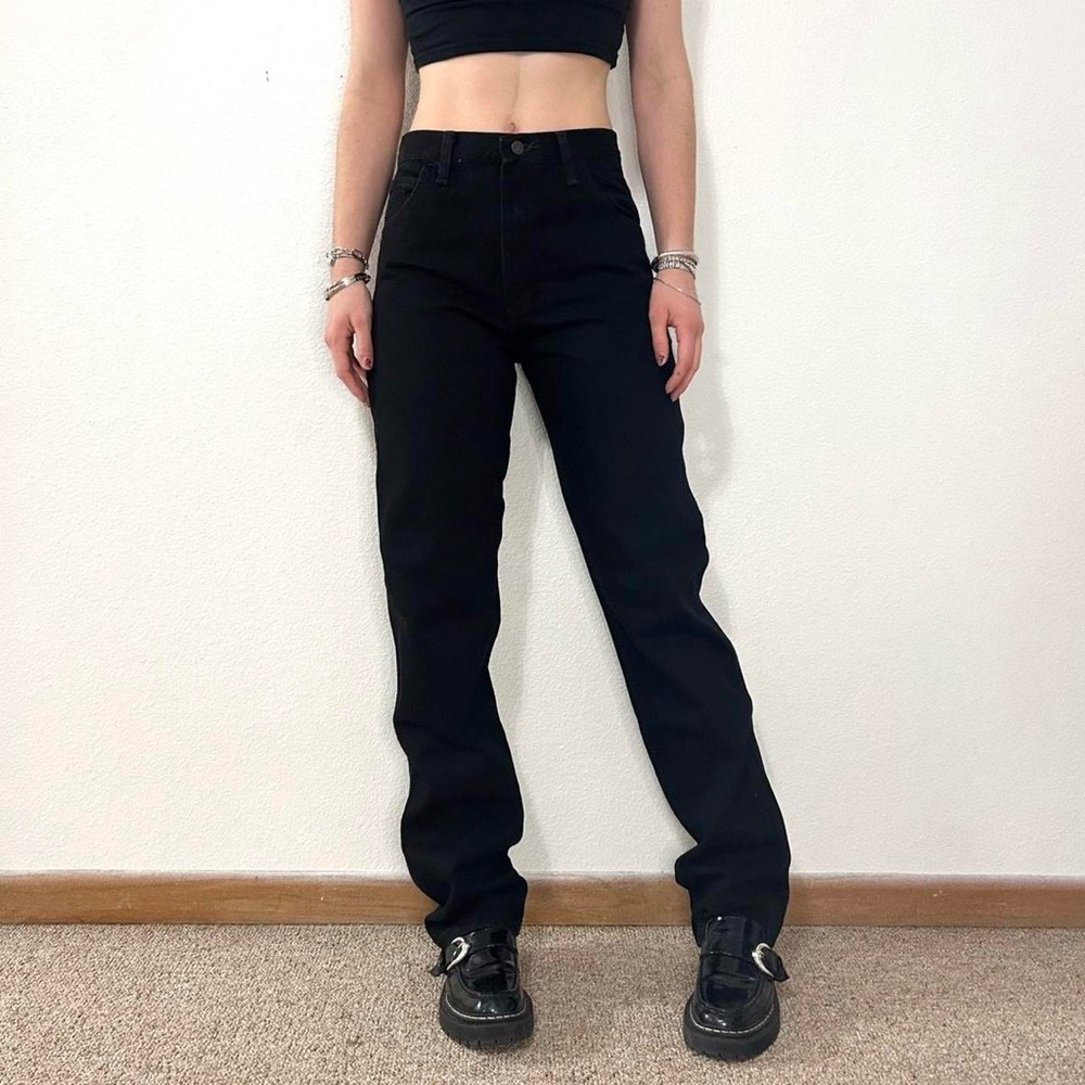 men’s rustler black jeans